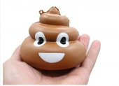 Anahtarlık Sevimli Yavaş Yükselen Squishy Poo Oyuncak Çanta Süsü - 5