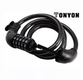 XBYC TY566 Spiral Kilit 10x1500 mm 5 kademeli Şifreli KİLİT thumbnail 1