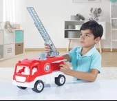 Dolu 7022 Oyuncak İtfaiye Kamyonu Pencereli 38 cm Çocuk İtfaiye Aracı - 2