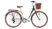 CARRARO 28" JANT JULİANA 7-Vites V-Fren BAYAN ŞEHİR BİSİKLETİ BEJ-KAHVERENGİ thumbnail 1