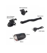 Forte GT 300 lümen Bisiklet Ön Işık Kask ve Gidon Farı Xbyc 6126 - 3