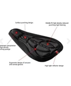 SİLİKON BİSİKLET SELE KILIFI ORTOPEDİK KOLTUK KILIFI 3D REFLEKTÖR 4 renk - 4