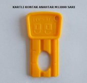 Pilsan Akülü Araba Orjinal Kontak Anahtarı 3 ADET SARI Akülü Araba Anahtarı Sarı Renk - 1