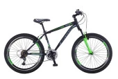 Salcano Lion 24 Jant V-fren 13 Kadro Dağ Bisikleti Siyah Yeşil Gri thumbnail 1