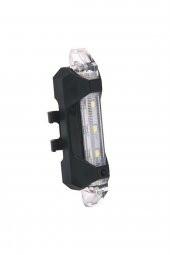 Bisiklet Işığı Led Stop Arka Ikaz Işık Lamba Usb Şarjlı 4 Mod - Beyaz Işık - 1