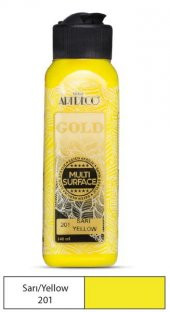 Artdeco Gold Multi Surface Akrilik Boya 140 ml. 201 SARI - 1