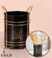 Zhlhome Gold Standtlı Kaşıklık Organizer Kitchen Love - 1