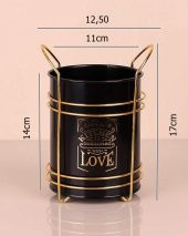 Zhlhome Gold Standtlı Kaşıklık Organizer Kitchen Love - 2