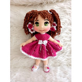 Pembe Ceylin Bebek Amigurumi Organik Oyuncak - 1