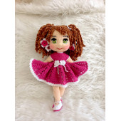 Pembe Ceylin Bebek Amigurumi Organik Oyuncak - 2