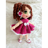 Pembe Ceylin Bebek Amigurumi Organik Oyuncak - 3