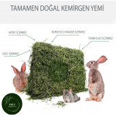 POLY Kemirgen DOĞAL KURU YONCA KEMİRGEN OTU-TAVŞAN-GİNEPİG-HAMSTER 4000 Gr - 2