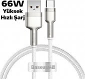 Baseus Cafule 66W Metal Usb To Type-C Hızlı Şarj Kablosu 100Cm - 1