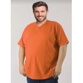 7XL BÜYÜK BEDEN UNİSEX BAY BAYAN V YAKALI TİŞÖRTLER - 6