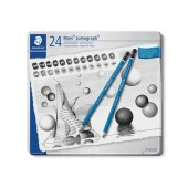 Staedtler Mars Lumograph Dereceli Kalem 24lü Set Metal Kutu - 1