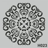 H023 Stencil Boyama Şablonu 25x25 cm. - 1