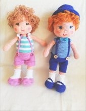 Rüzgar ve Rüzgar Gülü Bebek Amigurumi Organik Oyuncak - 1