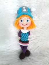 Vikingler Viki Bebek Amigurumi Organik Oyuncak - 2