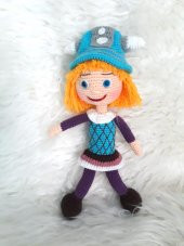 Vikingler Viki Bebek Amigurumi Organik Oyuncak - 3