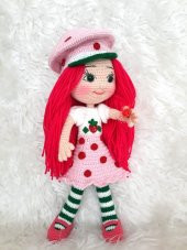 Çilek Kız Amigurumi Organik Oyuncak - 1