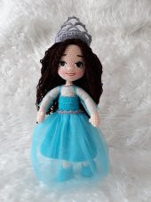 Prenses Elsa Amigurumi Organik Oyuncak - 1