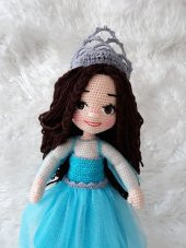 Prenses Elsa Amigurumi Organik Oyuncak - 4