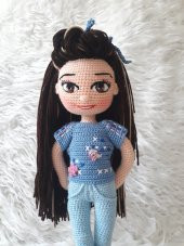 Azra Bebek Amigurumi Organik Oyuncak - 5