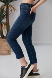 Kesik Paça Mom Jean - 5