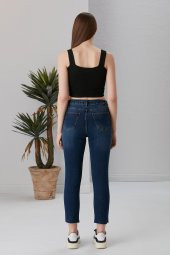 Kesik Paça Mom Jean - 8