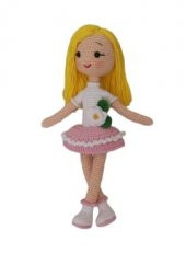 Nilüfer Çiçeği Bebek Amigurumi Organik Oyuncak - 2