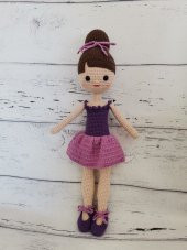 Balerin Bebek Amigurumi Organik Oyuncak - 1