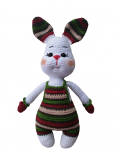 Pofuduk Minnoş Tavşan Amigurumi Organik Oyuncak - 1