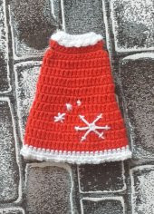 Yılbaşı Kostümlü Bebek Amigurumi Organik Oyuncak - 5