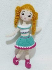 Fıstıklı Kadayıf Bebek Amigurumi Organik Oyuncak - 3