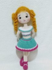 Fıstıklı Kadayıf Bebek Amigurumi Organik Oyuncak - 5