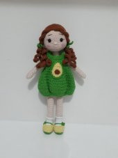 Avokado Bebek Amigurumi Organik Oyuncak - 1