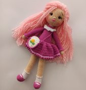 Pudra Bebek Amigurumi Organik Oyuncak - 1
