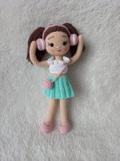 Makaron Bebek Amigurumi Organik Oyuncak - 1