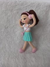 Makaron Bebek Amigurumi Organik Oyuncak - 3