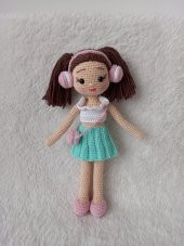 Makaron Bebek Amigurumi Organik Oyuncak - 6