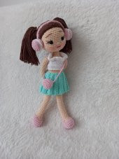 Makaron Bebek Amigurumi Organik Oyuncak - 7