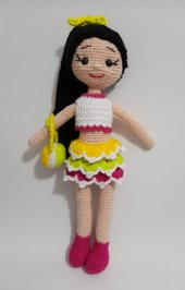 Bayram Şekeri Bebek Amigurumi Organik Oyuncak - 1