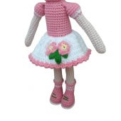 Japon Kiraz Çiçeği Bebek Amigurumi Organik Oyuncak - 4