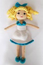 Turkuaz Bebek Amigurumi Organik Oyuncak - 1