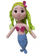 Deniz Kızı Merry Amigurumi Organik Oyuncak - 1