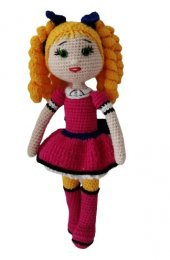 Şeker Kız Candy Bebek Amigurumi Organik Oyuncak - 1