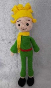 Küçük Prens Bebek Amigurumi Organik Oyuncak - 1
