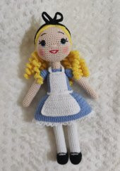 Alice Harikalar Diyarında Bebek Amigurumi Organik Oyuncak - 2