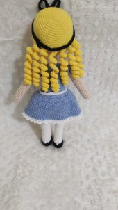 Alice Harikalar Diyarında Bebek Amigurumi Organik Oyuncak - 3