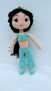 Prenses Jasmine Bebek Amigurumi Organik Oyuncak - 2